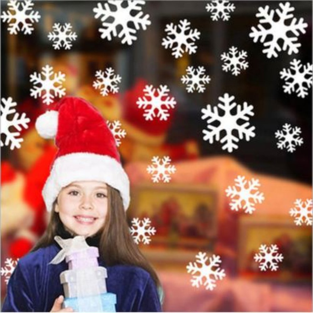 Christmas Snowflakes Window Clings Decals Home Art